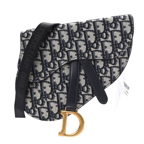 dior saddle bag blue dior oblique jacquard|Dior saddle pouch with chain.